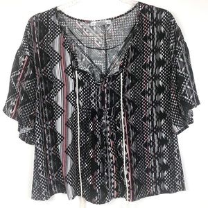 Pull & Bear Peasant Top, Sz M